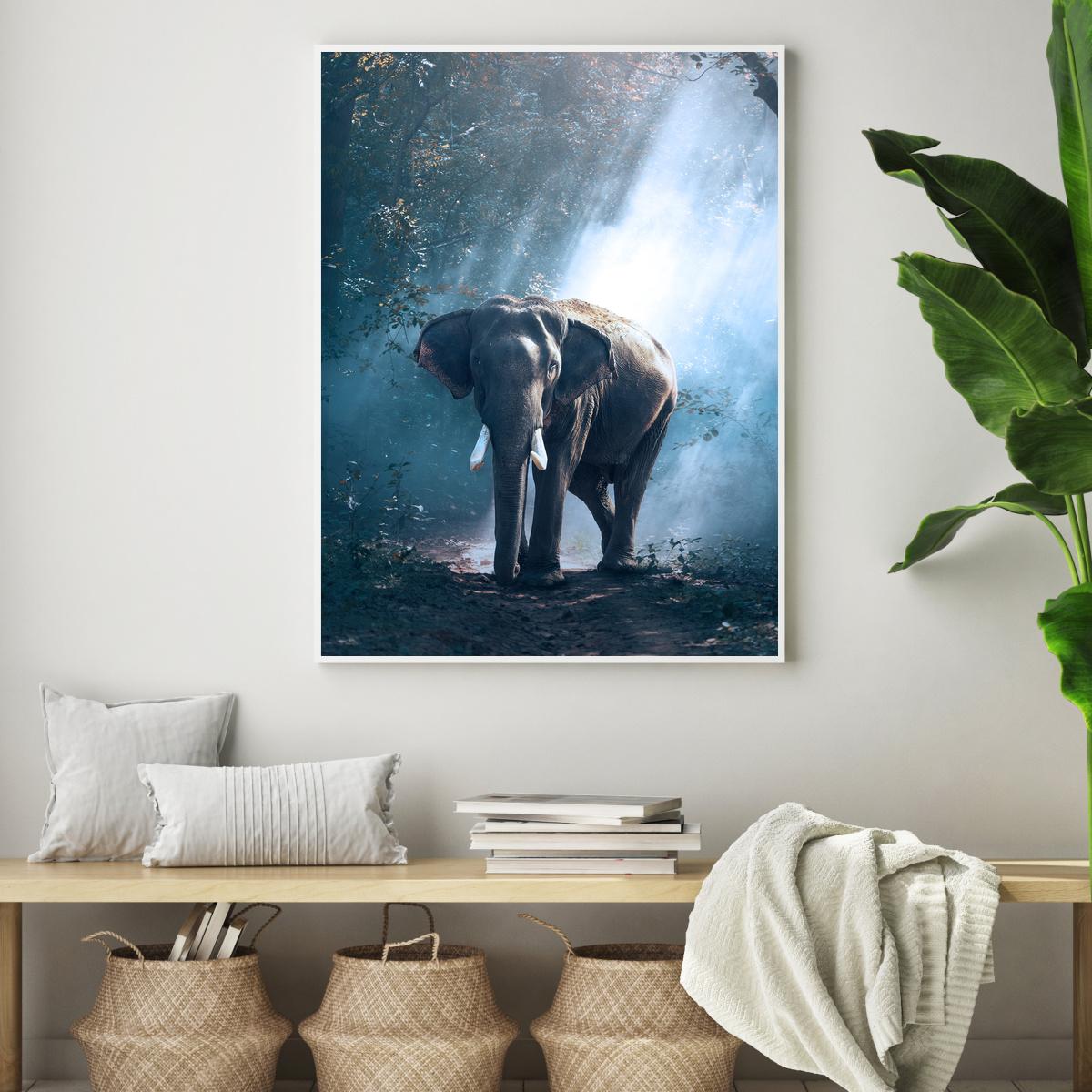 Plakat - Słoń w dżungli (S040020SA4)