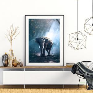 Poster - Elefant im Dschungel