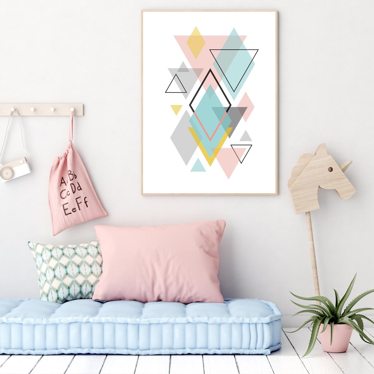 Poster - Pastel Triangle (S040072)
